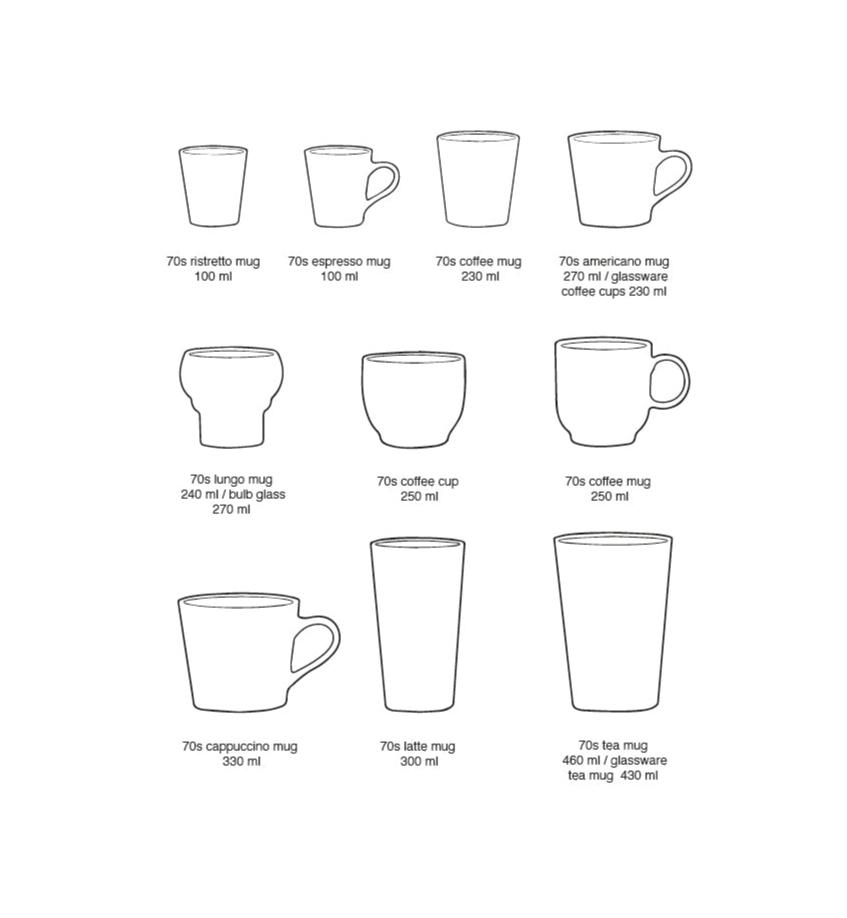 70s Ceramics Latte Mug Hail