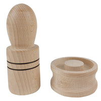 Thumbnail for Redecker Paper Pot Press, untreated beechwood 753801