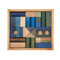 Thumbnail for Wooden Blocks in tray 30 pcs, Cold
