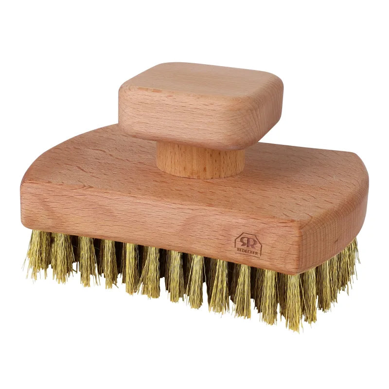 BBQ Grill Brush With Oiled Brass Wire