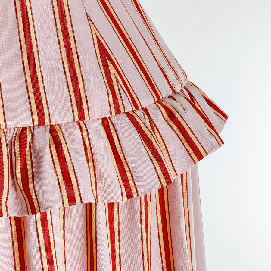 Pink cherry pop stripe canopy