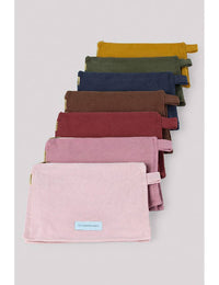 Thumbnail for Organic Cotton Canvas Toiletry Bag in Saffron Yellow