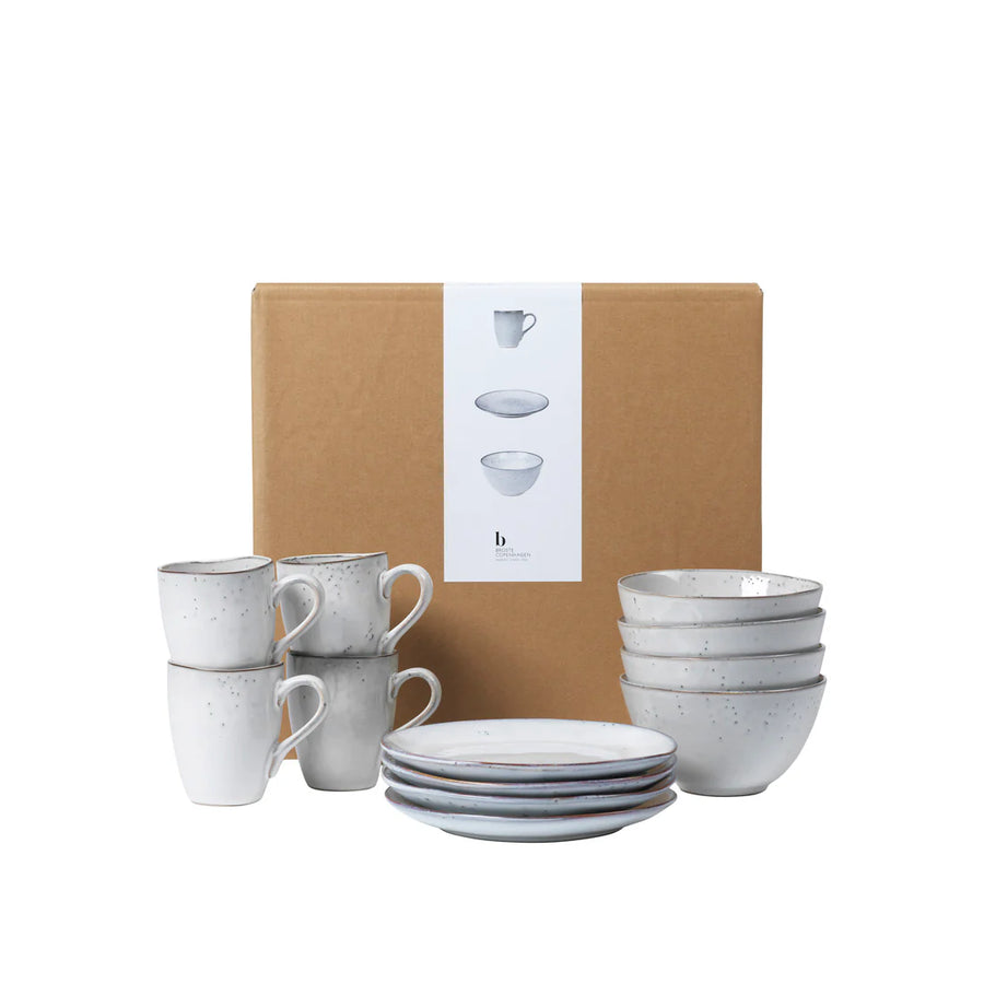 Broste Copenhagen Nordic Sand Breakfast Set for Four