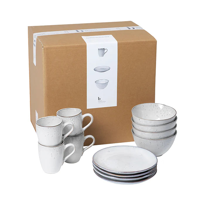 Broste Copenhagen Nordic Sand Breakfast Set for Four