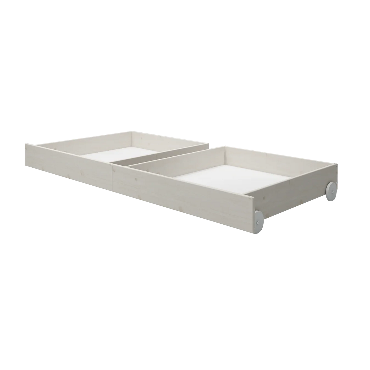 Flexa Classic Single Bed with Back - Cross Bars - 90 x 200cm (3 Colours Available)