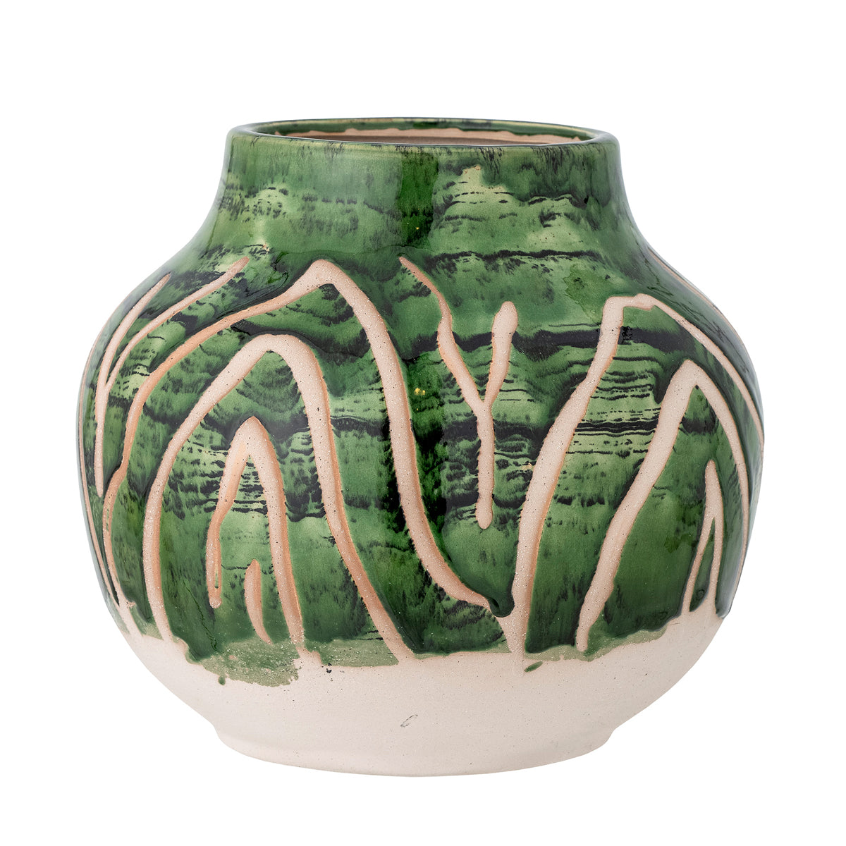 Bloomingville Eliya Vase, Green, Stoneware
