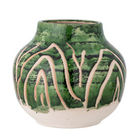 Thumbnail for Bloomingville Eliya Vase, Green, Stoneware