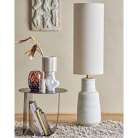 Thumbnail for Linetta Floor Lamp, White, Stoneware