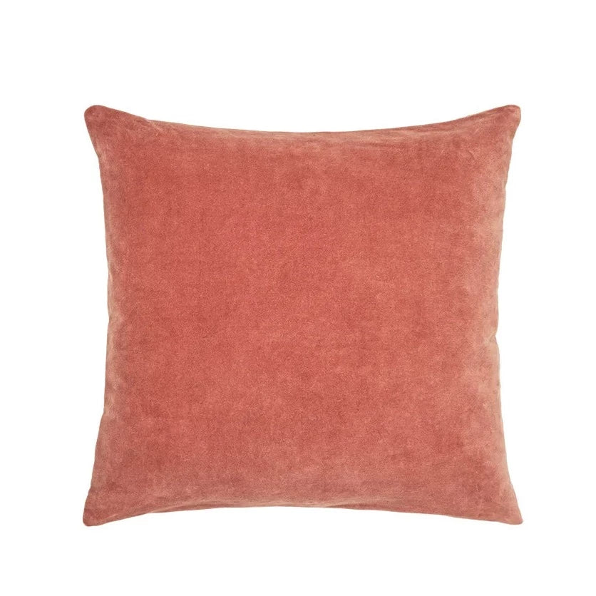 Velvet Soft Cushion - Red Wood