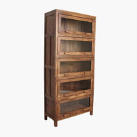 Thumbnail for Library 5-Door Revolving Cabinet Brown