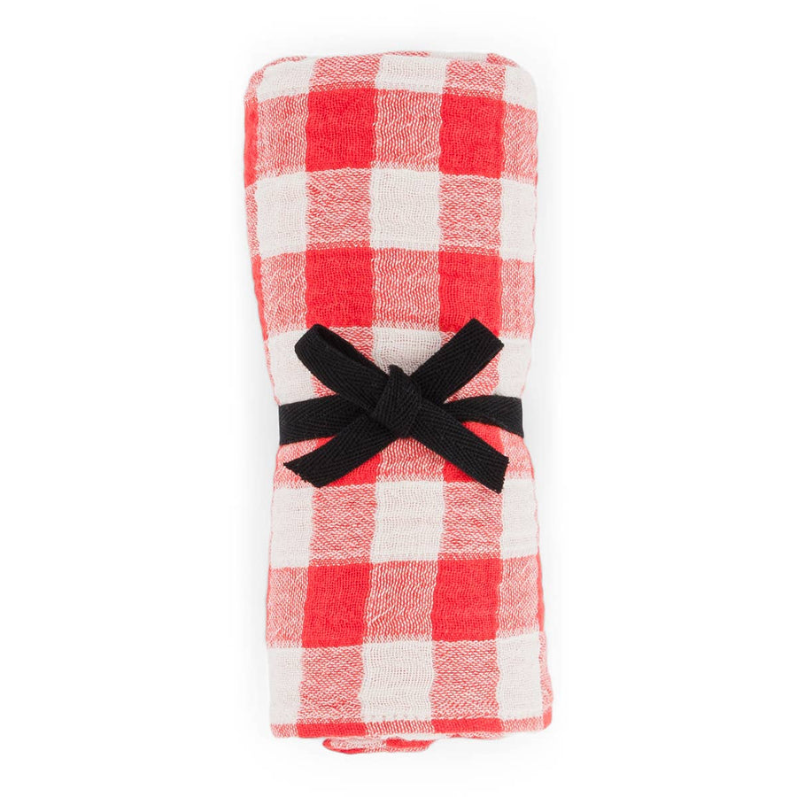 BIANCA SWADDLE GINGHAM TOMATO: VICHY / L 110*110