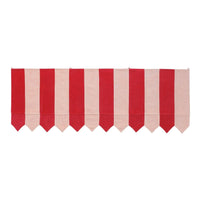 Thumbnail for Sirkus stripe patchwork toran, red/pink