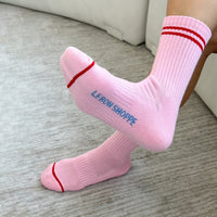 Thumbnail for Boyfriend Socks: Amour Pink