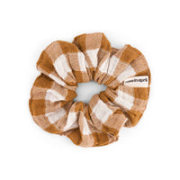 Thumbnail for SCRUNCHIE GINGHAM CARAMEL