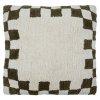 Thumbnail for Cushion, HDChess, Green;Off-white