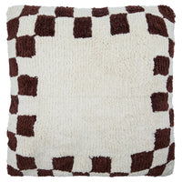 Thumbnail for Cushion, HDChess, Brown;Off-White