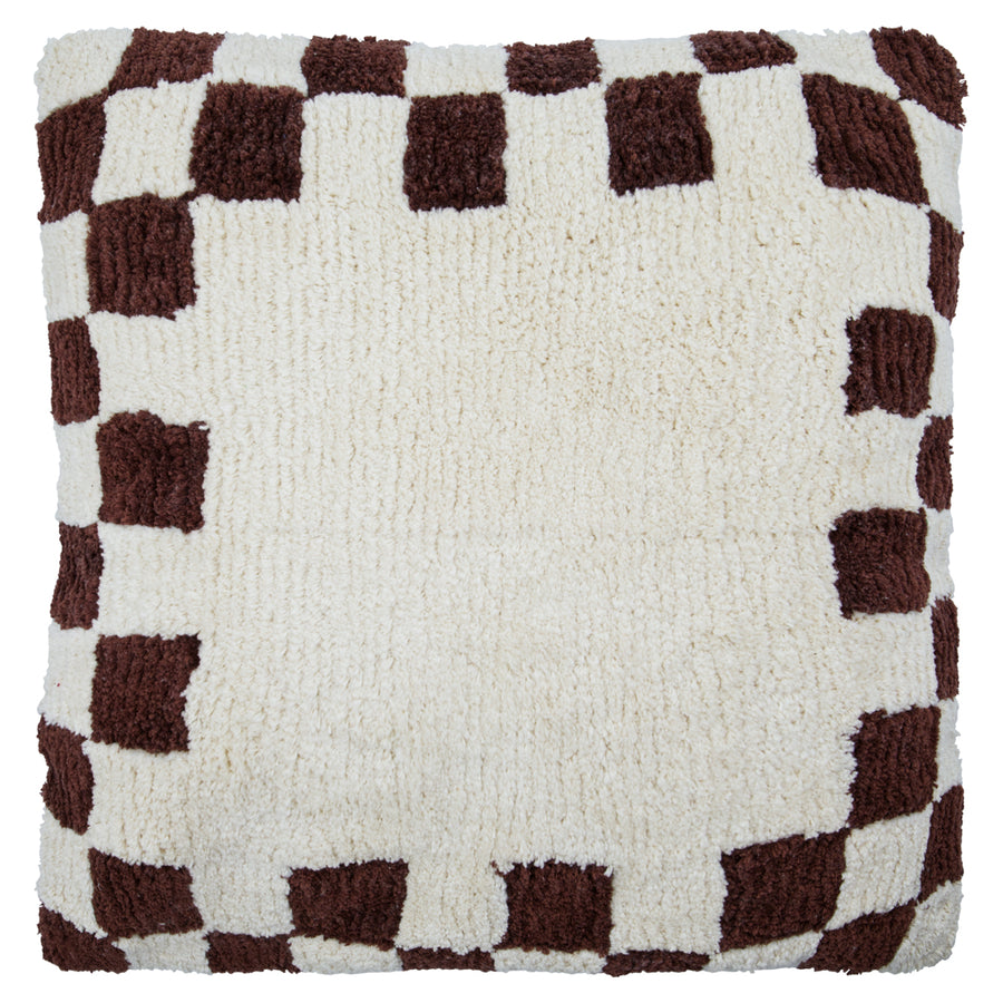 Cushion, HDChess, Brown;Off-White