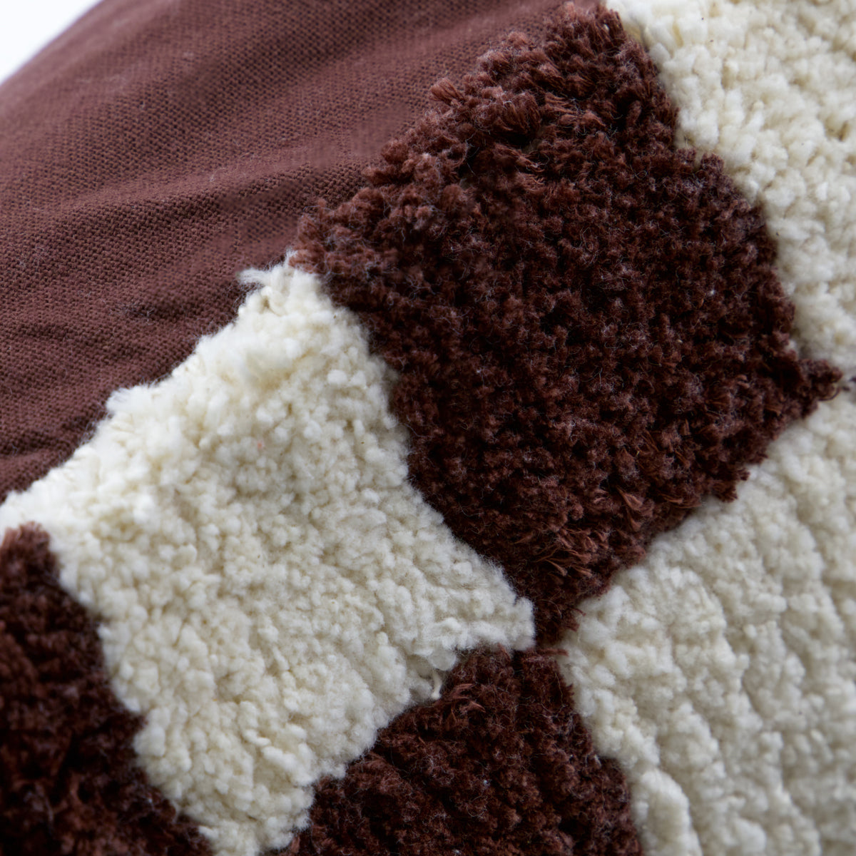 Cushion, HDChess, Brown;Off-White