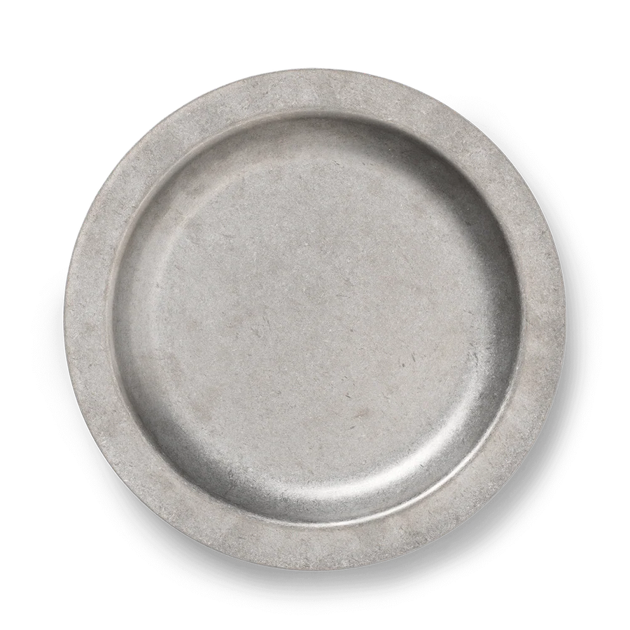 Tumbled Plate - Stainless Steel