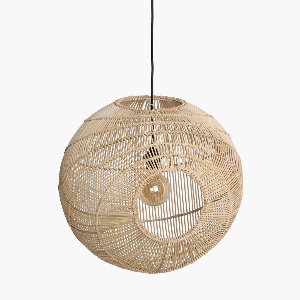 Luna Pendant Lamp Sphere Natural