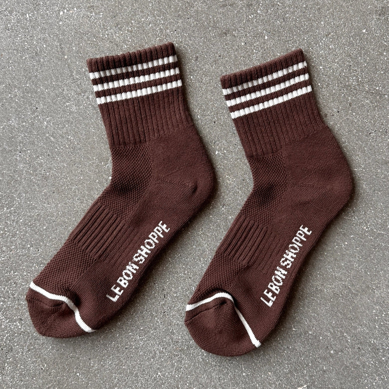 Le Bon Shoppe Girlfriend Socks: Mahogany