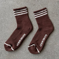 Thumbnail for Le Bon Shoppe Girlfriend Socks: Mahogany