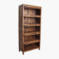 Thumbnail for Library 5-Door Revolving Cabinet Brown