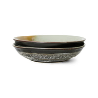 Thumbnail for HK Living ceramic 70's curry bowls: Ace (set of 2) ACE7179