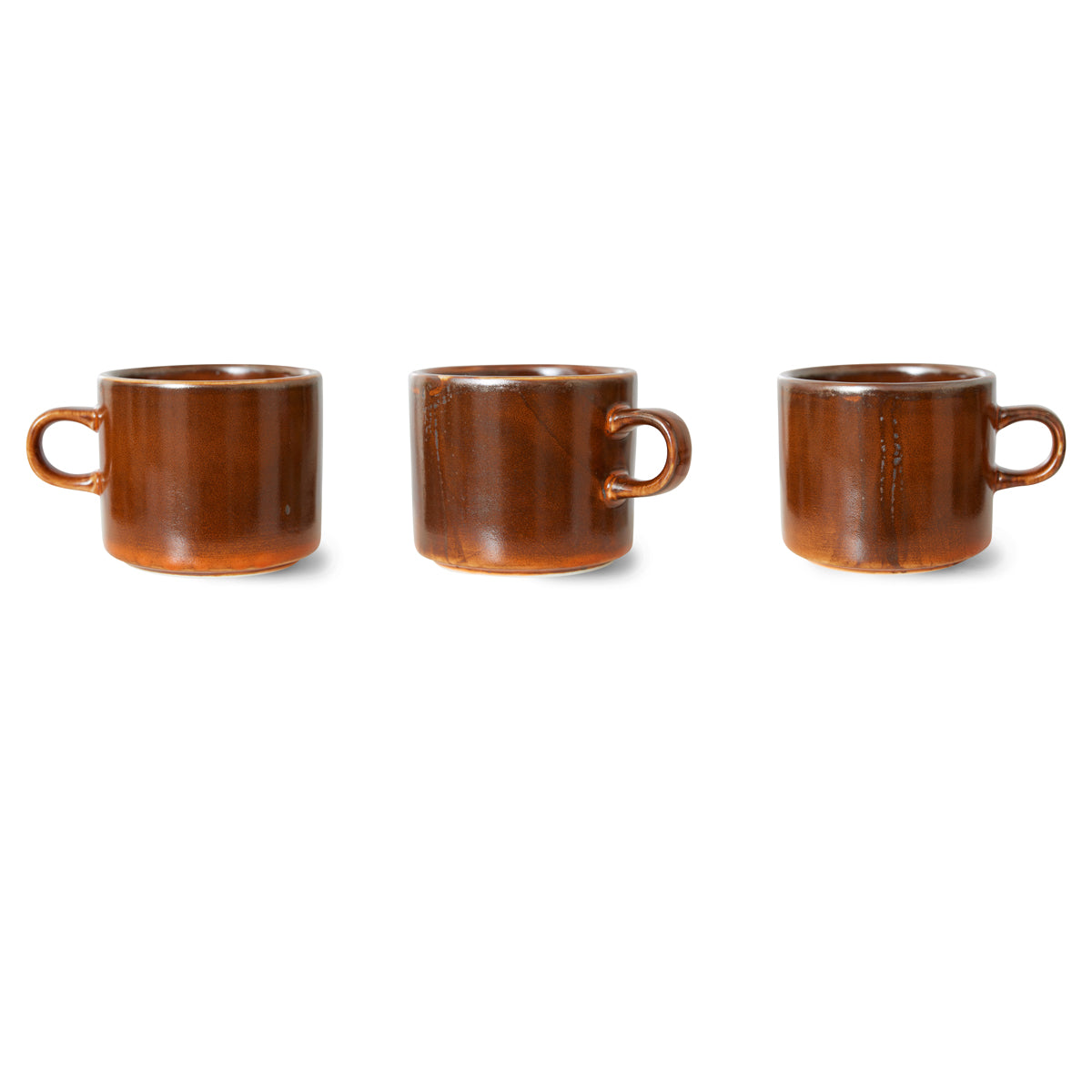 HkLiving Home Chef Ceramics: Cup & Saucer Burned Orange ACE7203