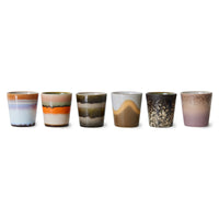Thumbnail for HKLiving 70s Ceramics Coffee Mugs Elements (Set of 6) ACE7212