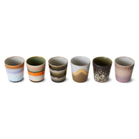 Thumbnail for HKLiving 70s Ceramics Coffee Mugs Elements (Set of 6) ACE7212