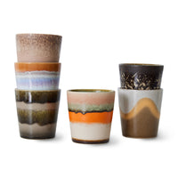Thumbnail for HKLiving 70s Ceramics Coffee Mugs Elements (Set of 6) ACE7212