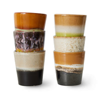 Thumbnail for HKLiving 70s Ceramics Coffee Mugs Soil (Set of 6) ACE7222