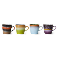 Thumbnail for HKLiving 70s ceramics: cappuccino mugs, Solid (set of 4) ACE7231