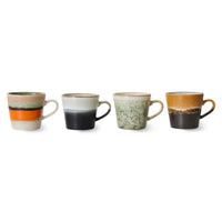 Thumbnail for HKLiving 70s Ceramics Cappuccino Mugs Verve (set of 4) ACE7236