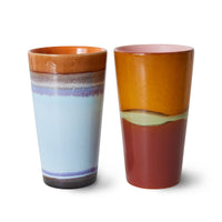 Thumbnail for HKLiving 70s Ceramics Latte Mugs Clash (set of 2) ACE7240