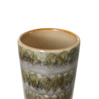 Thumbnail for HK Living 70s ceramics: latte mug Fern ACE7245