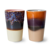 Thumbnail for HKLiving 70s Ceramics: Tea Mug: Dusk (set of two) ACE7246