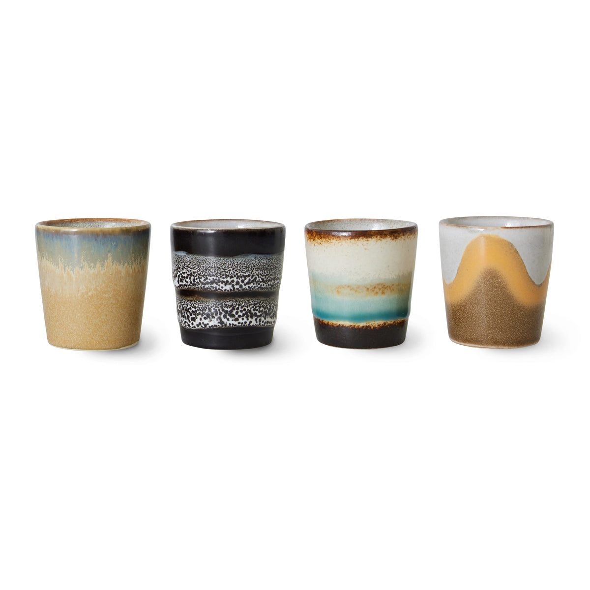  HKLiving 70s Ceramics: Egg Cups Granite (set of 4) ACE7253