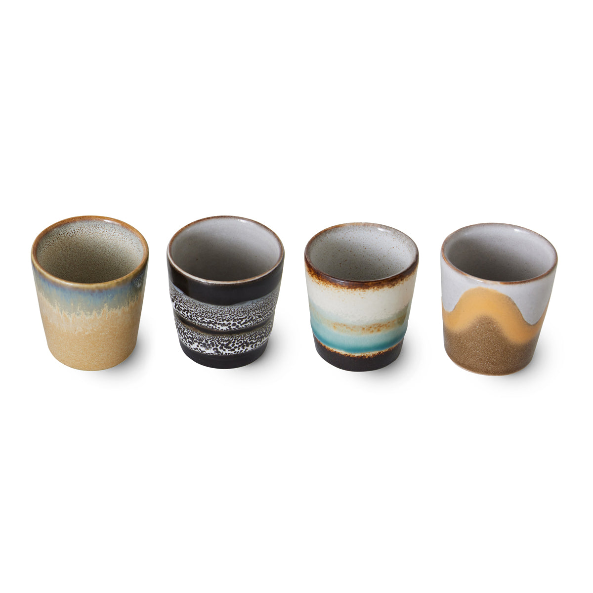 HKLiving 70s Ceramics: Egg Cups Granite (set of 4) ACE7253