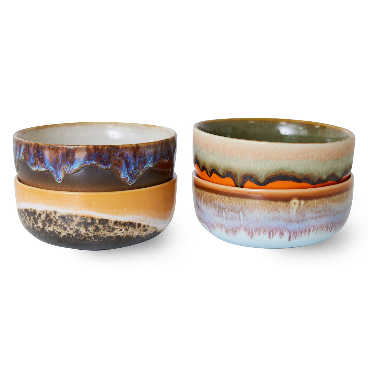70s Ceramics: Tapas Bowls Crystal (Set of 4) ACE7261