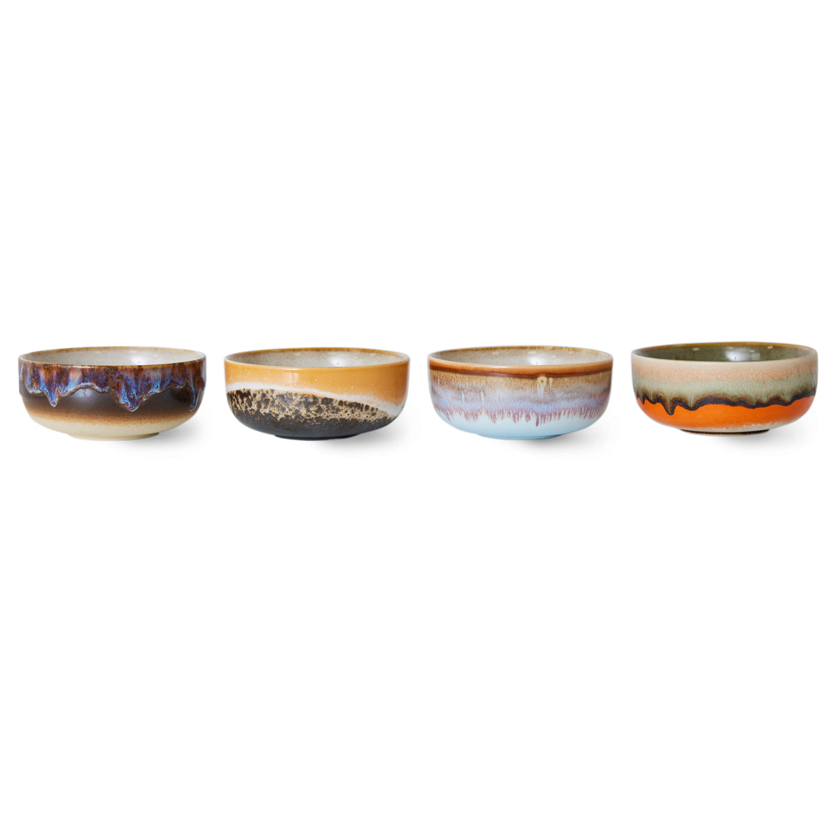 70s Ceramics: Tapas Bowls Crystal (Set of 4) ACE7261