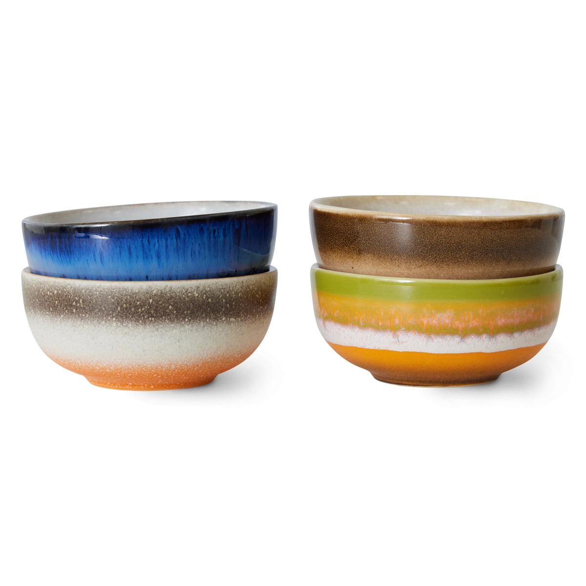 HKLiving 70s Ceramics XS Bowls - Sierra (Set of 4) ACE7262