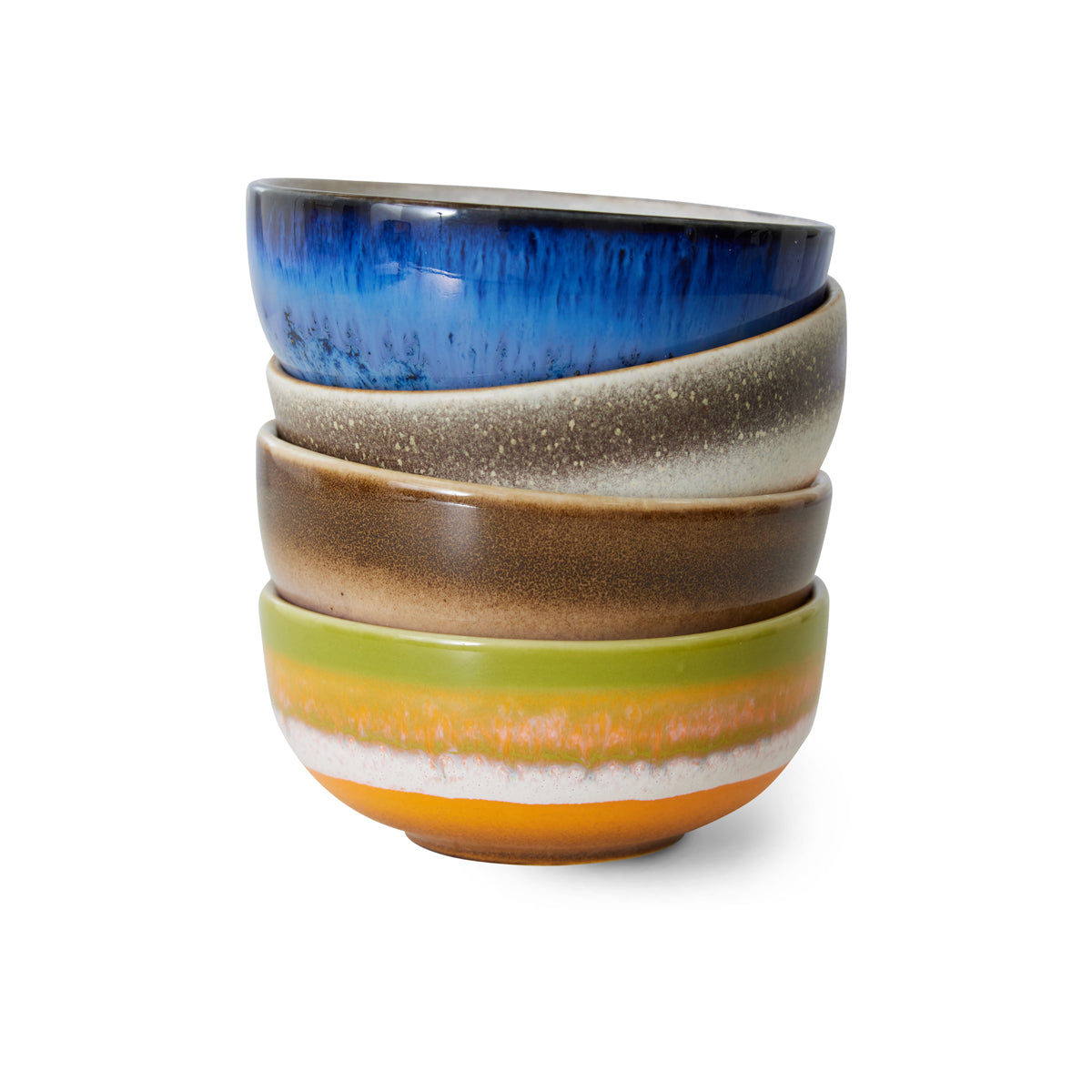 HKLiving 70s Ceramics XS Bowls - Sierra (Set of 4) ACE7262