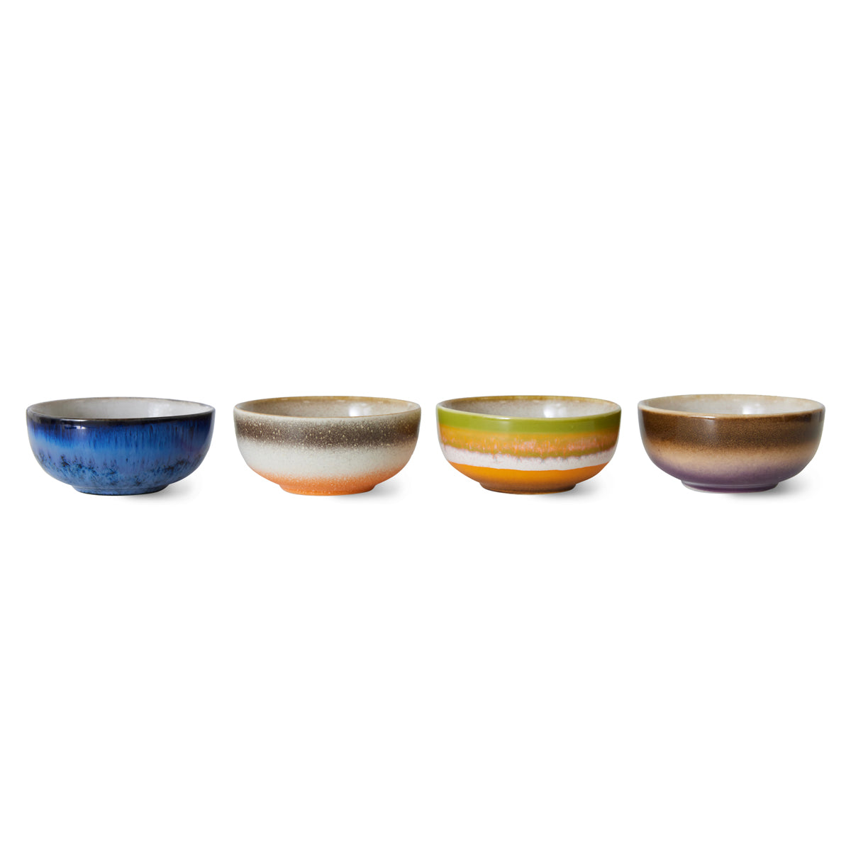 HKLiving 70s Ceramics XS Bowls - Sierra (Set of 4) ACE7262