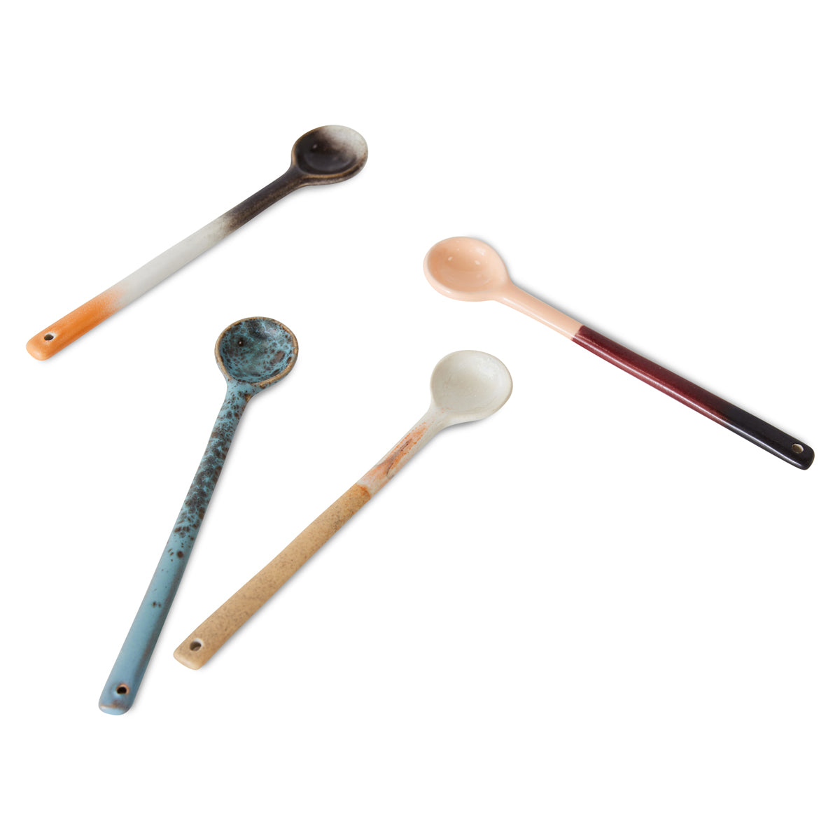 HKLiving 70s Ceramics Spoons L, Breeze (set of 4) ACE7264