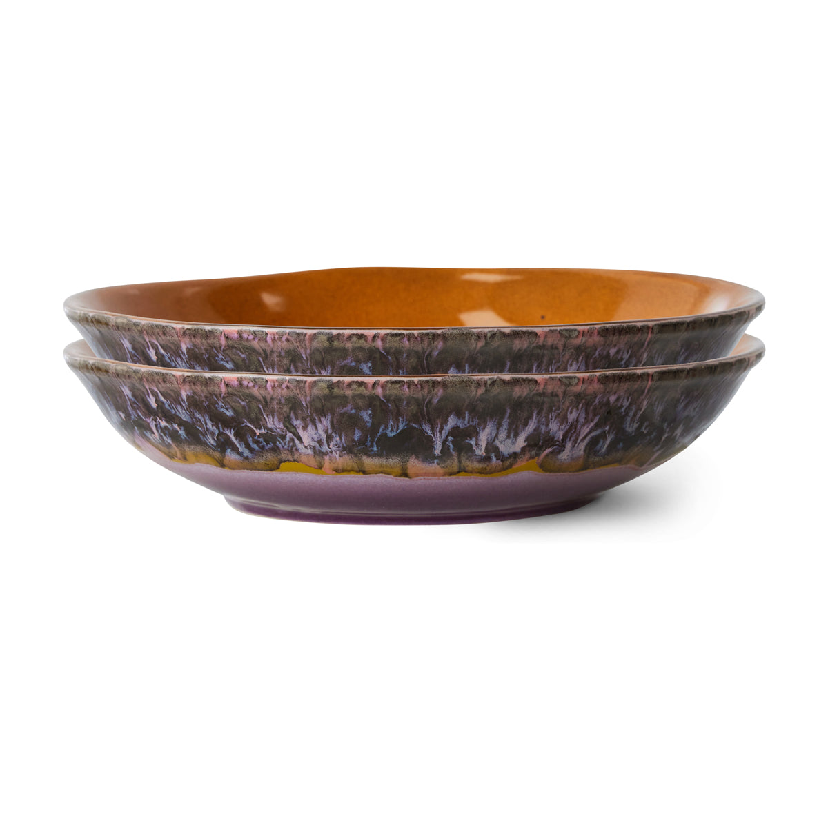 HK Living ceramic 70's curry bowls: Daybreak (set of 2) ACE7273