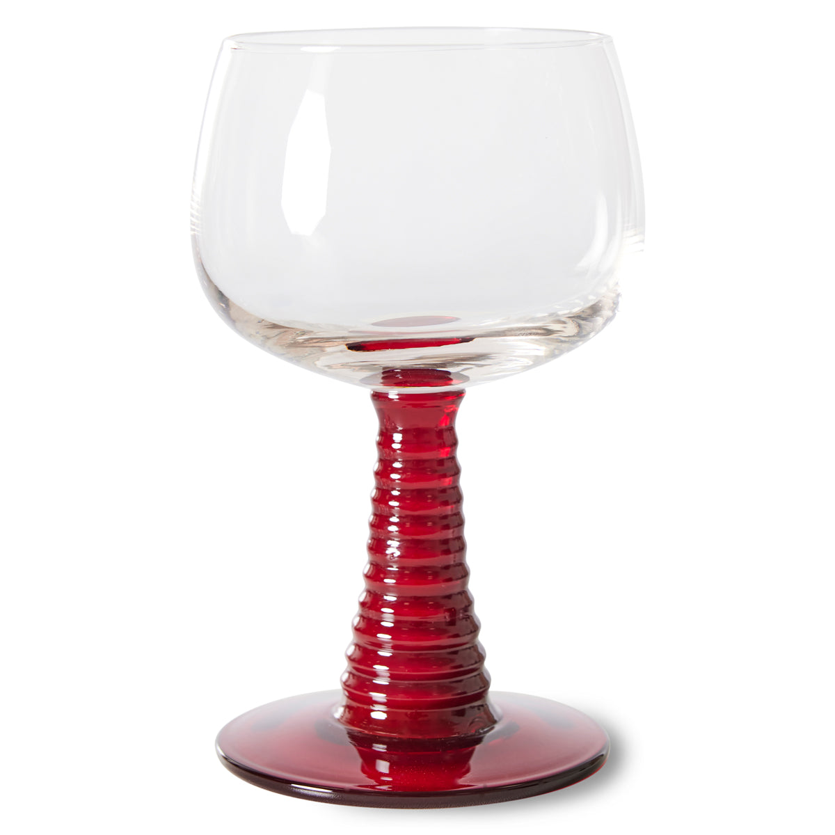 HKliving Swirl Wine Glass High, Red AGL4483