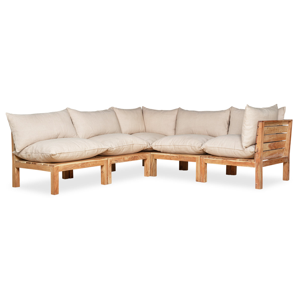 Nkuku Anbarasi Acacia Modular Sofa - Natural - Set