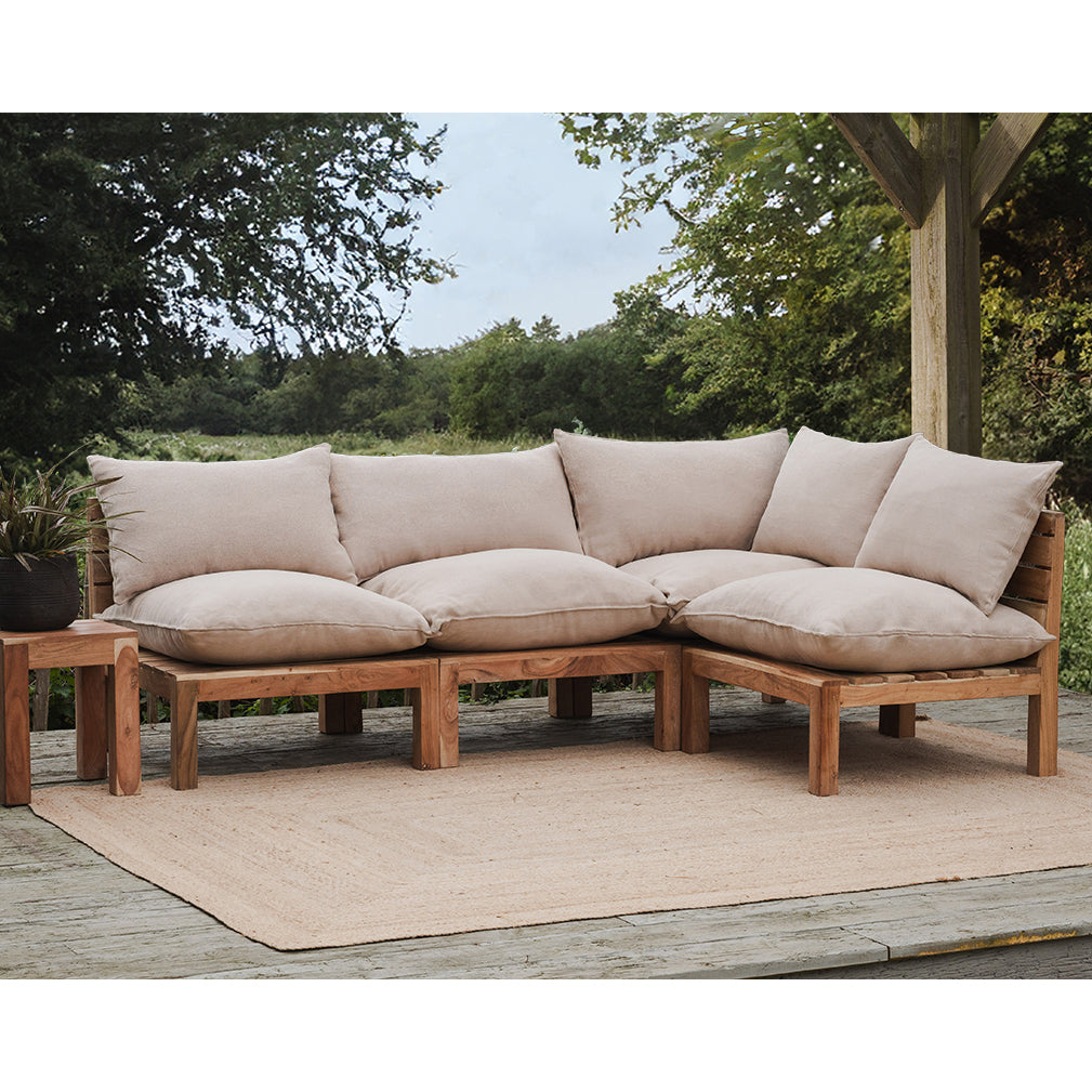 Nkuku Anbarasi Acacia Modular Sofa - Natural - Set